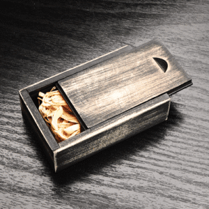 Mini Wood Box with Sliding Lid-0