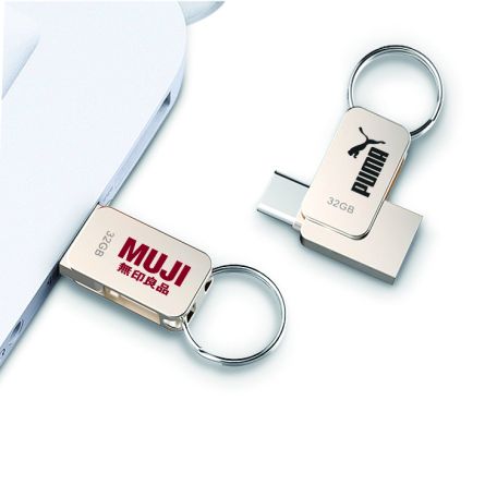 USB-C Metal Swing With Key Ring - Image 4