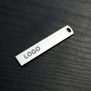 Metal USB drive with custom logo